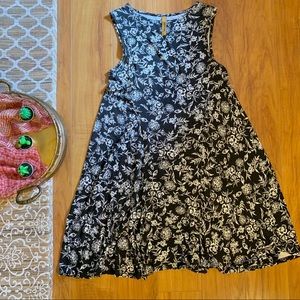 Rachel Pally Soft Floral Black White Sundress XS